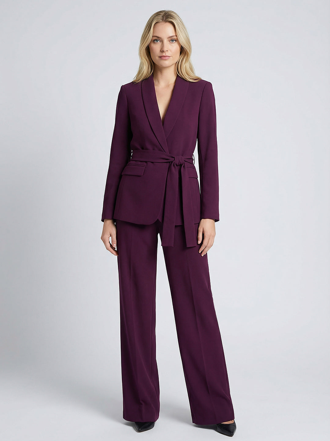 Shawl Collar Tailored Long Sleeve Professional Blazer