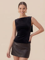 Valentine's Day Exclusive -Velvet Bow Top