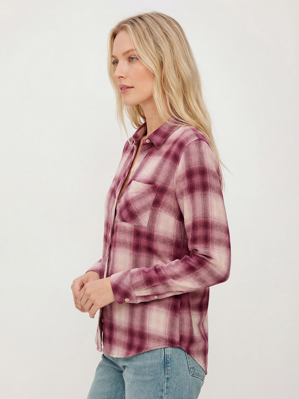 Collared Rayon Button Shirt