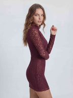 Soft lace mini dress