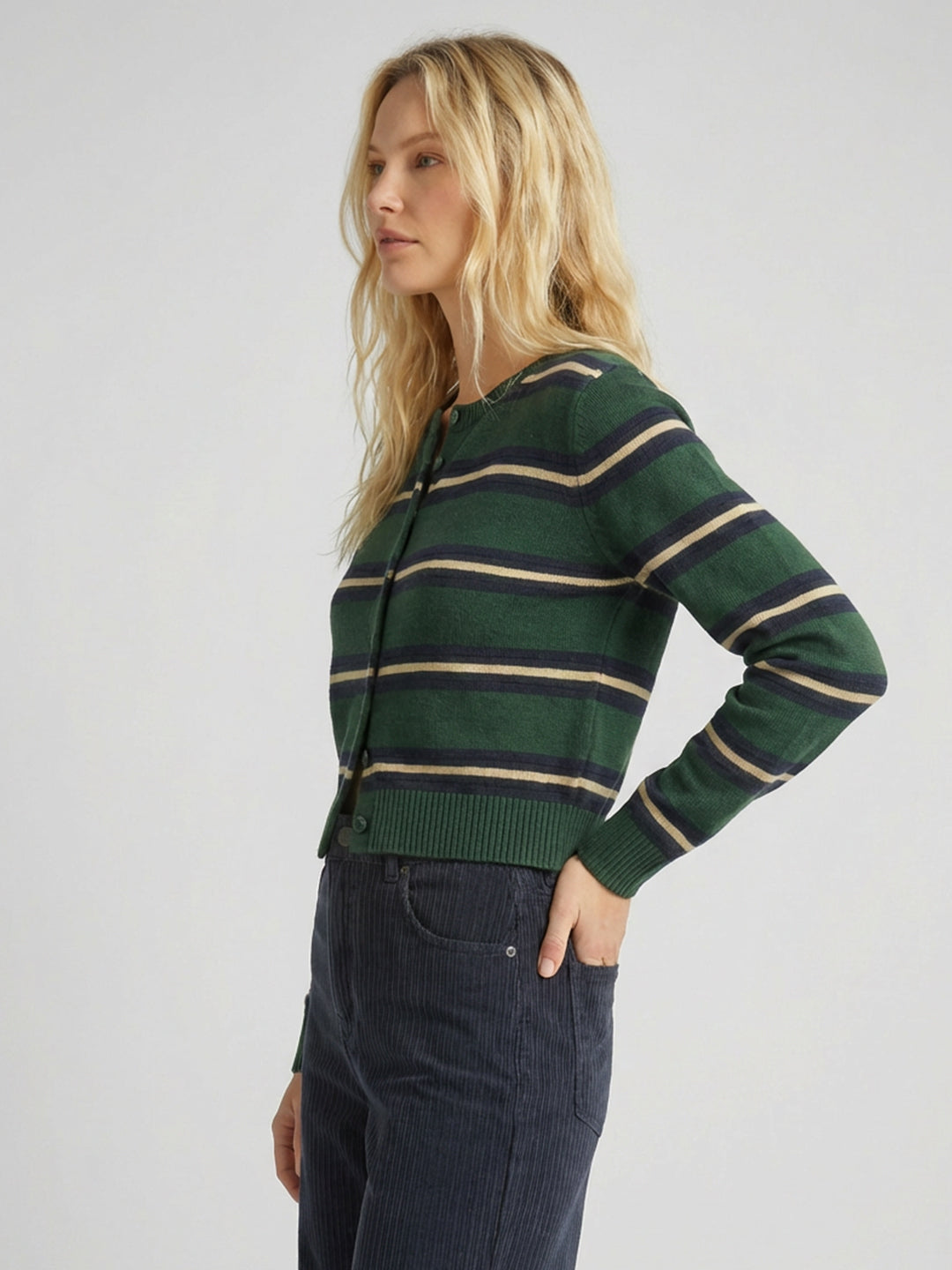 Loose Cropped Druffle Neck Long Sleeve Sweater