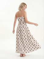 Speckled Linen-Blend Dress