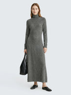 Turtleneck Wool Sweater Dress